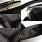 CHANEL Matelassé Vanity Bag Lambskin Leather Black Handbag Vintage Silver Hardware 7-10-160