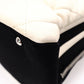 CHANEL Shoulder Bag, Timeless CC Leather, White and Black Two-Tone, Silver Hardware