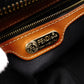 FENDI Pecan Handbag, PVC/Leather, Brown, Boston Bag