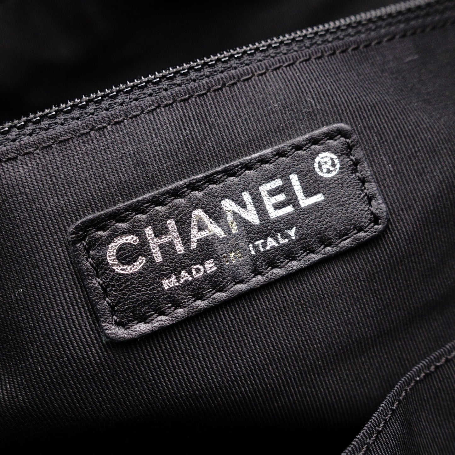CHANEL Shoulder Bag, Timeless CC Leather, White and Black Two-Tone, Silver Hardware