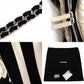 CHANEL Shoulder Bag, Timeless CC Leather, White and Black Two-Tone, Silver Hardware