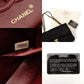 CHANEL Matelassé Lambskin Double Flap Chain Shoulder Bag Black Leather Gold Hardware 7-10-001