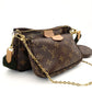 LOUIS VUITTON Monogram Multicolore Pochette Shoulder Bag Brown Crossbody Green 7-9-710