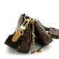 LOUIS VUITTON Monogram Multicolore Pochette Shoulder Bag Brown Crossbody Green 7-9-710