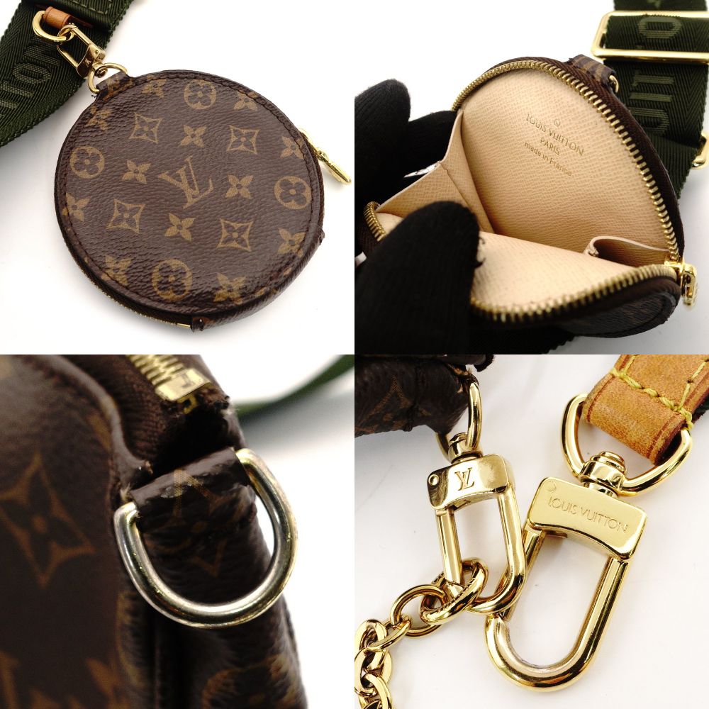 LOUIS VUITTON Monogram Multicolore Pochette Shoulder Bag Brown Crossbody Green 7-9-710