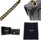CHANEL Double Flap Matelassé Lambskin Classic Shoulder Bag, Leather, Black with Gold Hardware