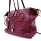LOUIS VUITTON Monogram Implant Shoulder Bag, Leather, Purple, 2-Way