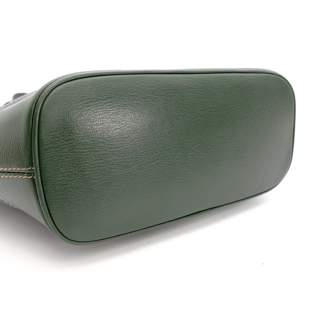 LOEWE Velazquez Shoulder Bag leather green USED Women