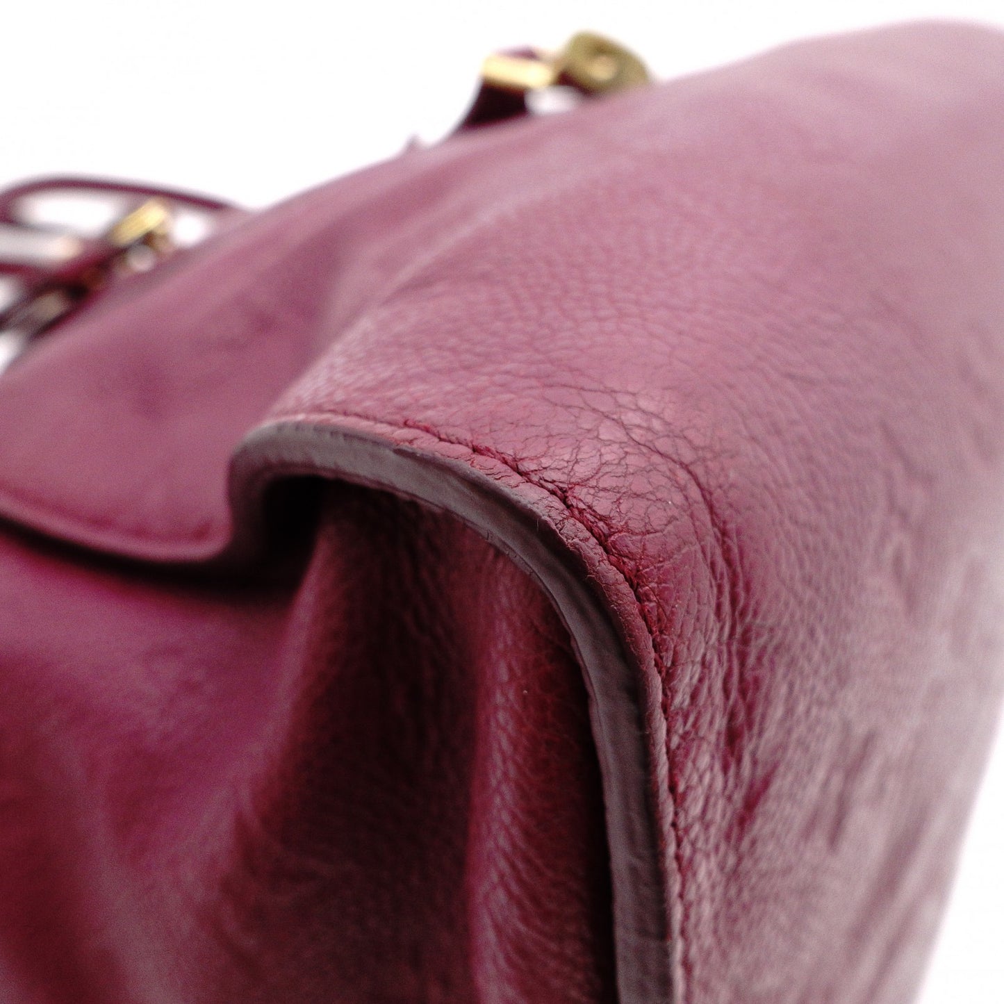 LOUIS VUITTON Monogram Implant Shoulder Bag, Leather, Purple, 2-Way