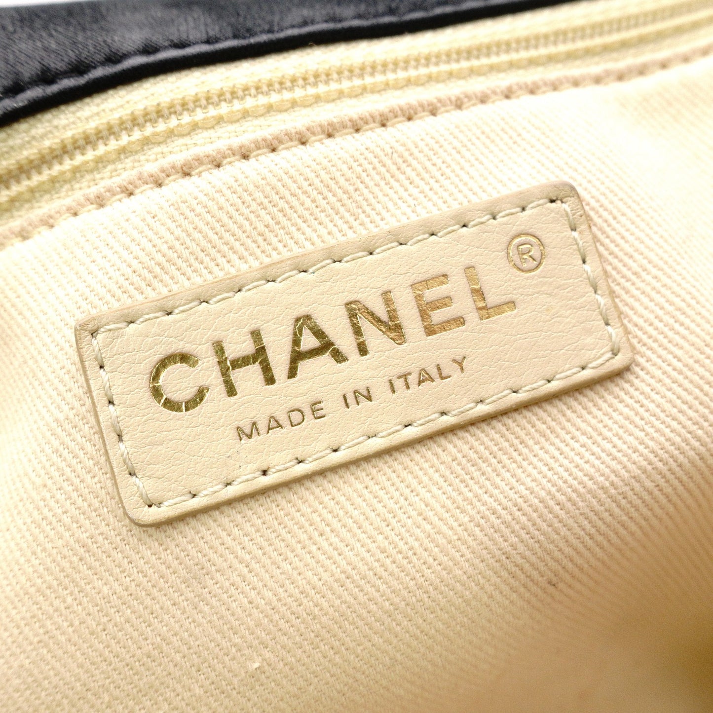 CHANEL Chain Shoulder Bag, Matelassé Leather, Black with Gold Hardware