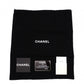 CHANEL Chain Shoulder Bag, Matelassé Leather, Black with Gold Hardware
