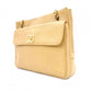 CHANEL Chain Shoulder Bag, Caviar Leather, Beige, Gold Hardware, Vintage