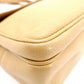 CHANEL Chain Shoulder Bag, Caviar Leather, Beige, Gold Hardware, Vintage