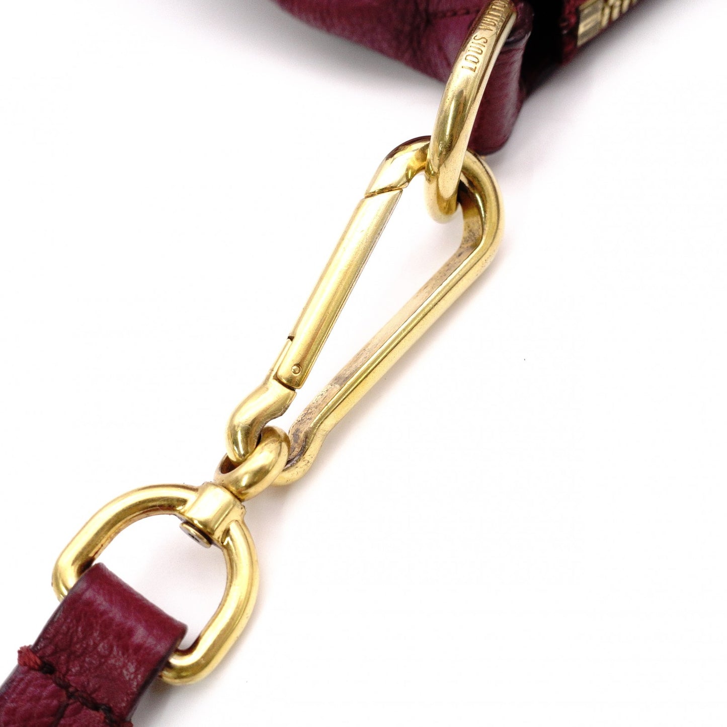 LOUIS VUITTON Monogram Implant Shoulder Bag, Leather, Purple, 2-Way