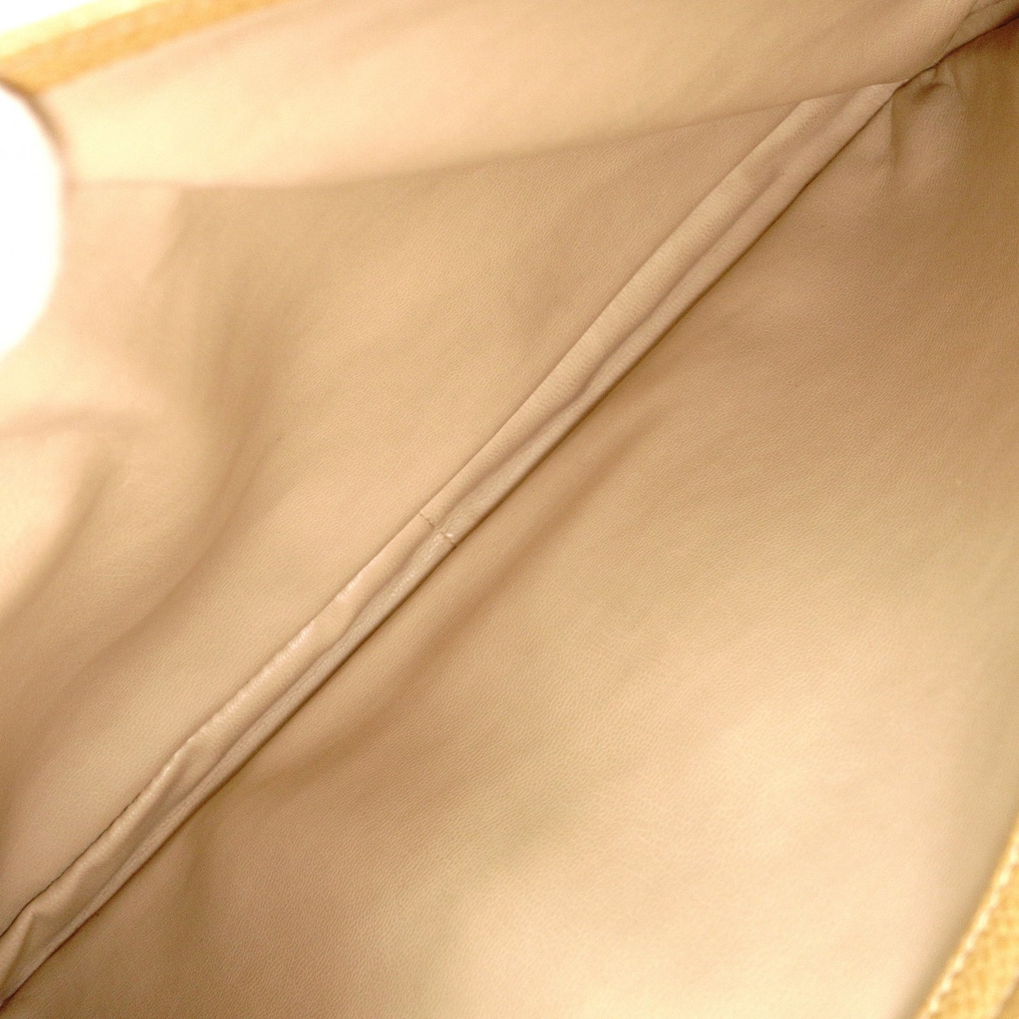 CHANEL Chain Shoulder Bag, Caviar Leather, Beige, Gold Hardware, Vintage