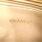 CHANEL Chain Shoulder Bag, Caviar Leather, Beige, Gold Hardware, Vintage