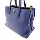PRADA Leather Handbag Blue 2-Way Shoulder Bag