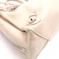 BALENCIAGA Paper Shoulder Bag, Leather, Beige, 2-Way Crossbody, Silver Hardware