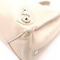 BALENCIAGA Paper Shoulder Bag, Leather, Beige, 2-Way Crossbody, Silver Hardware