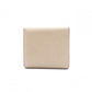 LOEWE Tri-Fold Anagram Tri-Fold Wallet, Leather, Beige, Silver Hardware