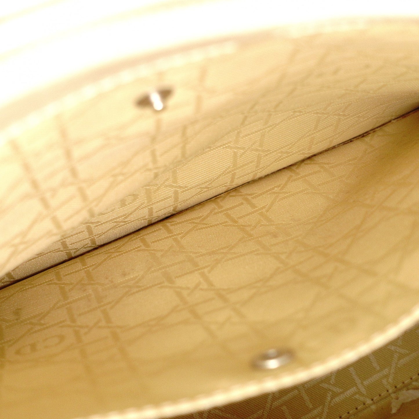 Christian Dior Marispare Handbag, Patent Leather, Beige, 2-Way