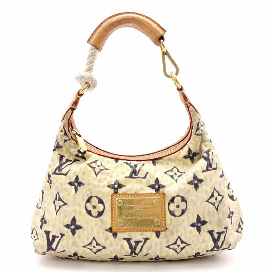 LOUIS VUITTON Bulles PM Monogram Cruise Handbag, Nylon/Leather, Yellow, Women's