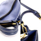 PRADA Leather Handbag Blue 2-Way Shoulder Bag