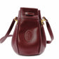 CARTIER Vintage Must Line Shoulder Bag, Leather, Red, Crossbody