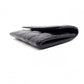 CHANEL Lambskin Matelassé Card Case, Leather, Black, Silver Hardware, CC Logo, Business Card Holder