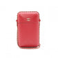 CHANEL Phone Case, Shoulder Bag, Matelassé Shoulder Bag, Leather, Red, Gold Hardware, Crossbody
