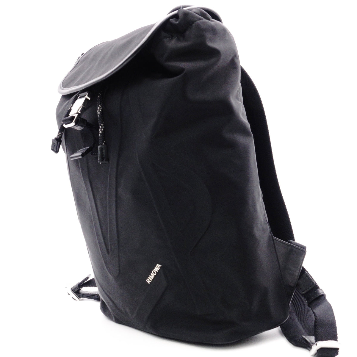 RIMOWA Signature Flap Backpack, Nylon, Black, Men's, Black, Logo
