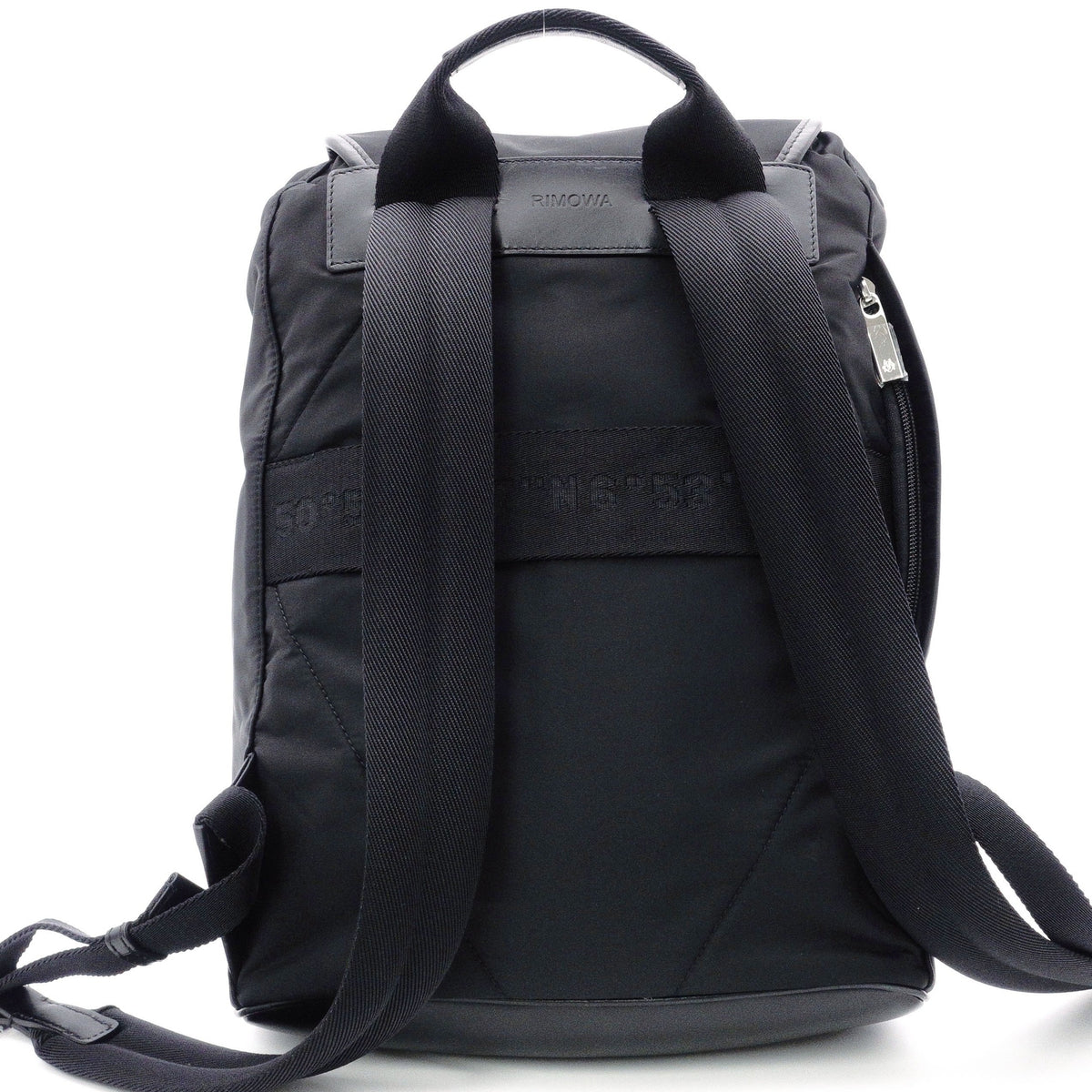 RIMOWA Signature Flap Backpack, Nylon, Black, Men's, Black, Logo
