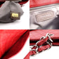 CHANEL Caviar Skin Chain Shoulder Bag Red PST Silver Hardware R801073