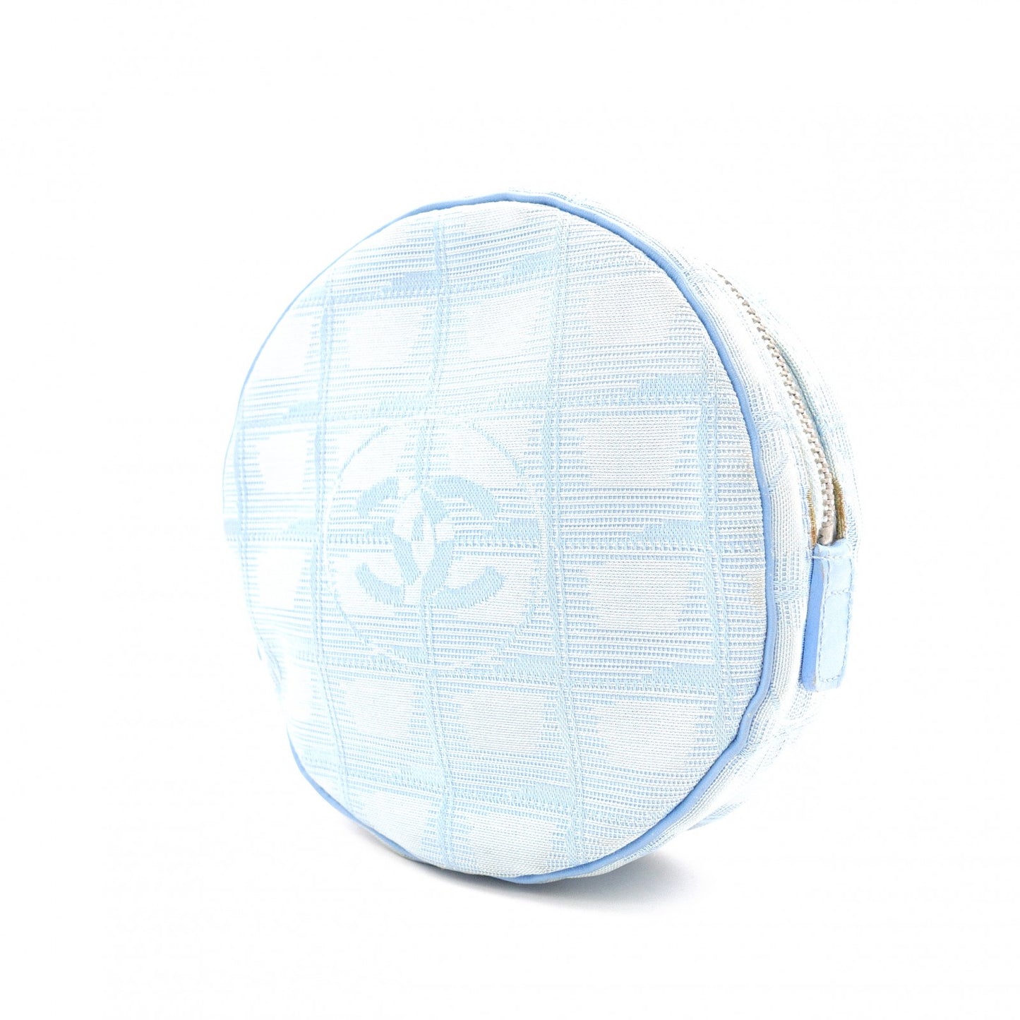 CHANEL New Travel Line Pouch, Nylon, Blue