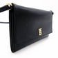 Burberry Shoulder Bag Black Leather Black TB Logo Gold Hardware R801591