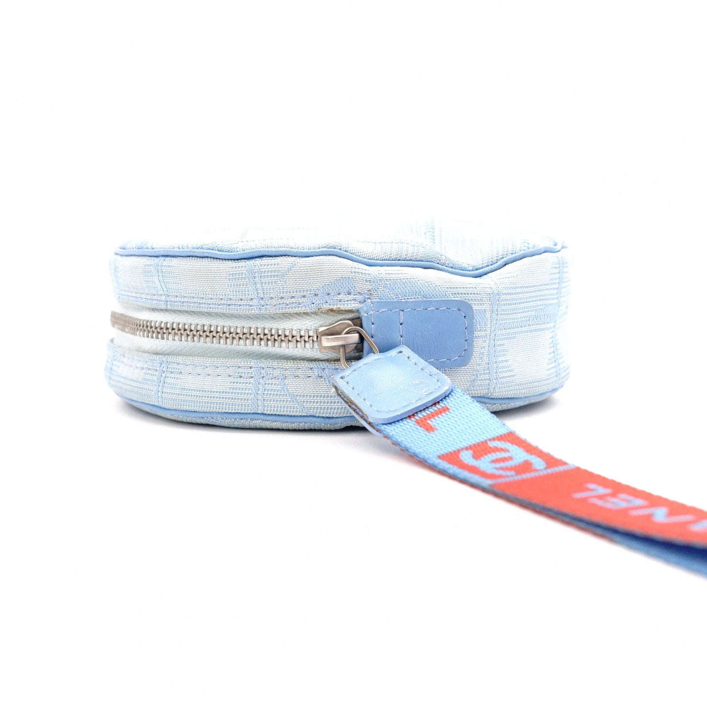 CHANEL New Travel Line Pouch, Nylon, Blue