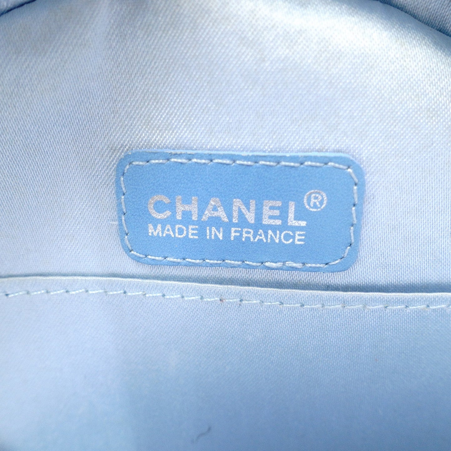 CHANEL New Travel Line Pouch, Nylon, Blue