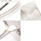 Christian Dior Cannage Tote Bag, Leather, White, Silver Hardware