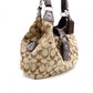 COACH Soho Signature Shoulder Bag, Canvas and Leather, Beige Tote Bag