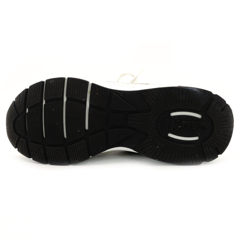 Céline Runner Sneakers CR-03 Men's White × Gray EU41 10" Suede Calf 7-10-476