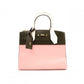 LOUIS VUITTON City Steamer PM Handbag, Leather, Pink, Khaki, Gold Hardware