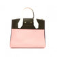 LOUIS VUITTON City Steamer PM Handbag, Leather, Pink, Khaki, Gold Hardware