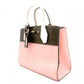LOUIS VUITTON City Steamer PM Handbag, Leather, Pink, Khaki, Gold Hardware