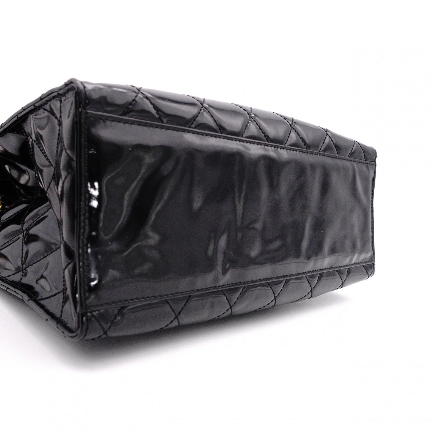 CHANEL シャネル ショルダーバッグ パテントレザー ブラック【中古】 レディース