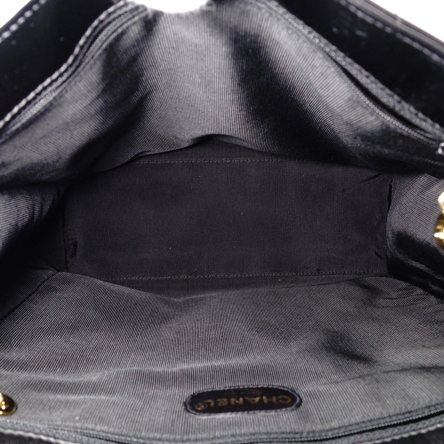 CHANEL シャネル ショルダーバッグ パテントレザー ブラック【中古】 レディース