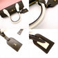 LOUIS VUITTON City Steamer PM Handbag, Leather, Pink, Khaki, Gold Hardware