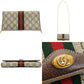 GUCCI Off-Dia GG Marmont PVC Leather Chain Wallet 546592 Crossbody Beige Brown Sherry Line 7-10-306