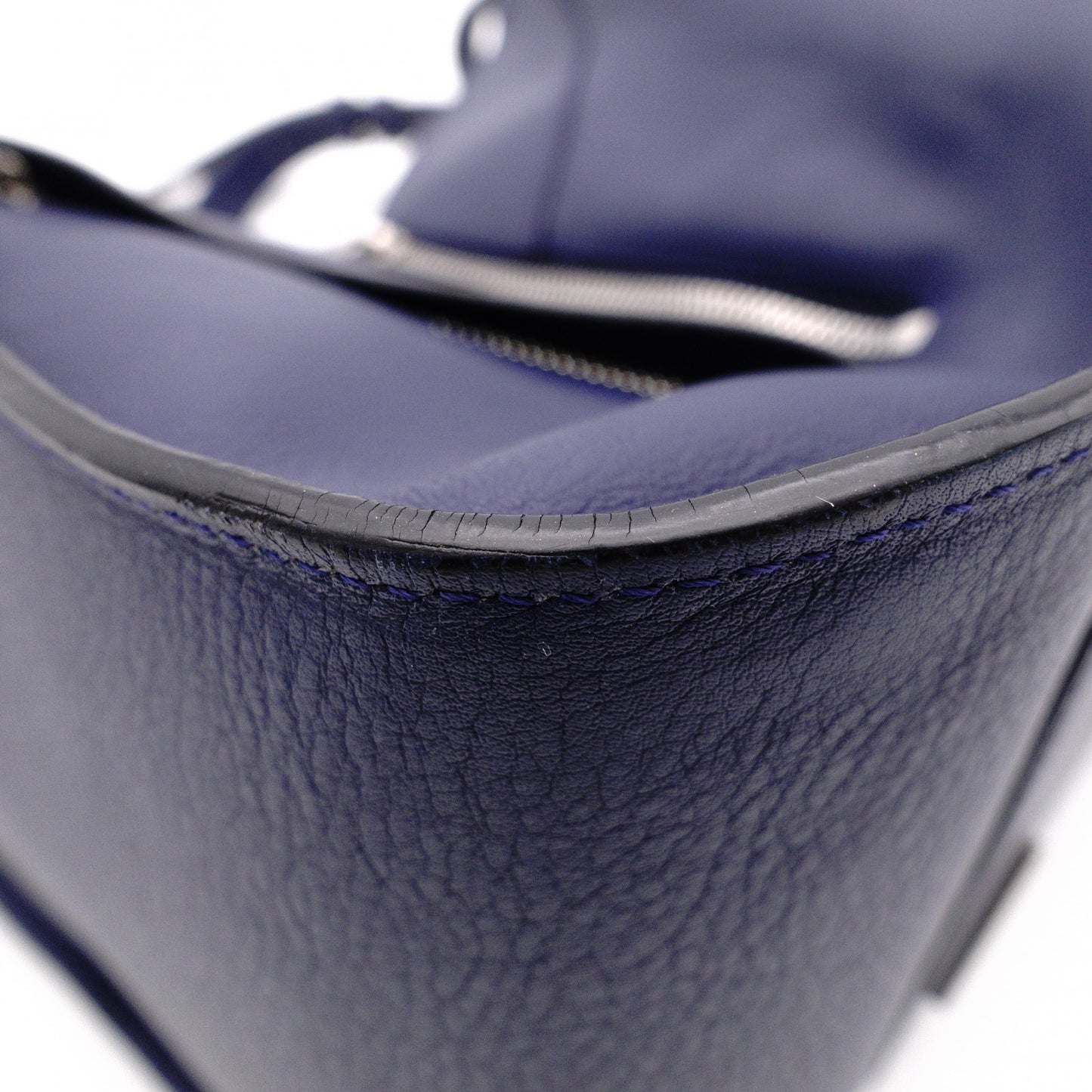LOEWE Hammock Small Handbag, Leather, Blue, 2-Way Shoulder Bag