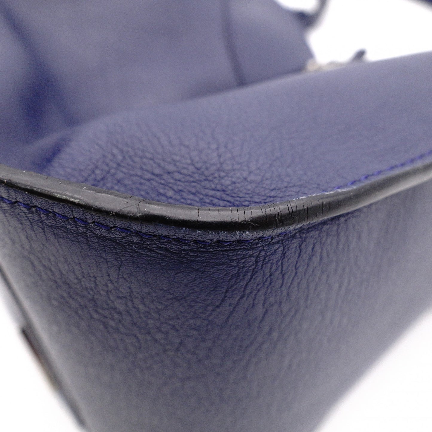 LOEWE Hammock Small Handbag, Leather, Blue, 2-Way Shoulder Bag