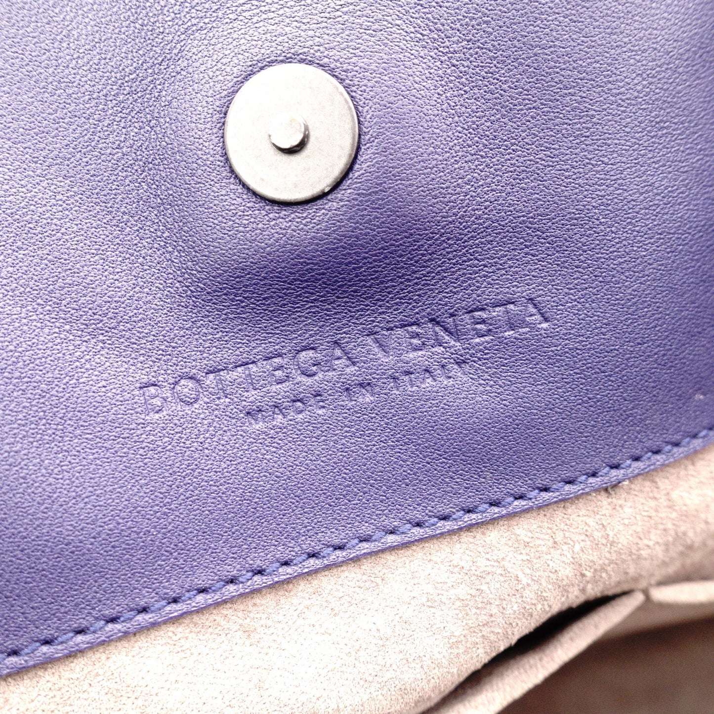 BOTTEGAVENETA Bottega Veneta Intrecciato Shoulder Bag, Leather, Navy, Tote Bag